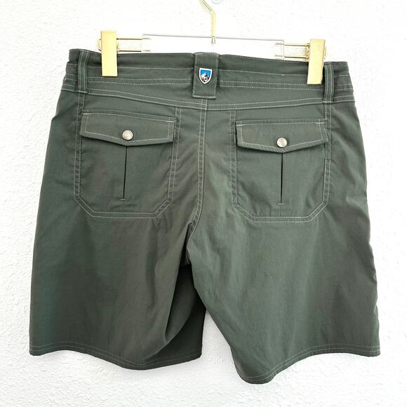 Kuhl Kliffside Air Roll-Up Convertible Shorts Women 6 Olive Green Hiking - Picture 2 of 7